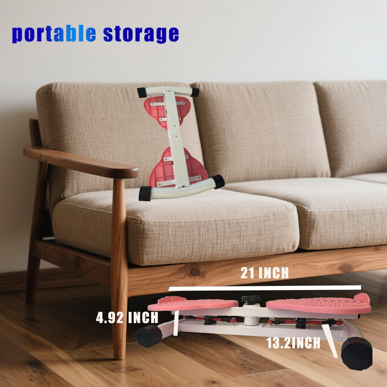 Waist Twister: Adjustable Ab Twisting Machine for Core & Abs Workout | Noiseless Home Gym Equipment to Slim Waist - Ideal for Women & Men