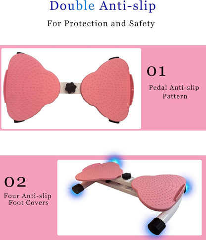 Waist Twister: Adjustable Ab Twisting Machine for Core & Abs Workout | Noiseless Home Gym Equipment to Slim Waist - Ideal for Women & Men