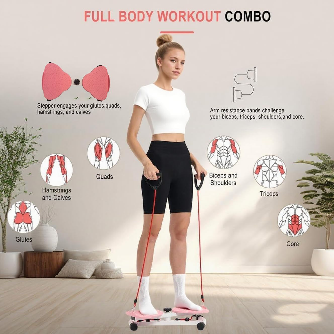 Waist Twister: Adjustable Ab Twisting Machine for Core & Abs Workout | Noiseless Home Gym Equipment to Slim Waist - Ideal for Women & Men