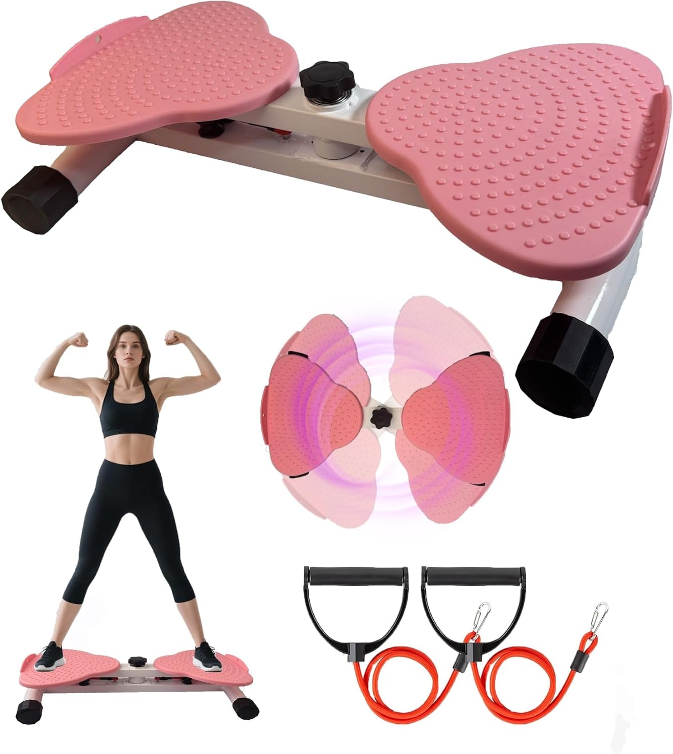 Waist Twister: Adjustable Ab Twisting Machine for Core & Abs Workout | Noiseless Home Gym Equipment to Slim Waist - Ideal for Women & Men